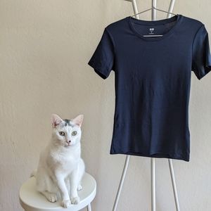 Uniqlo Fitted Navy Shirt